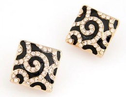 Leopard Diamond Stud Earrings